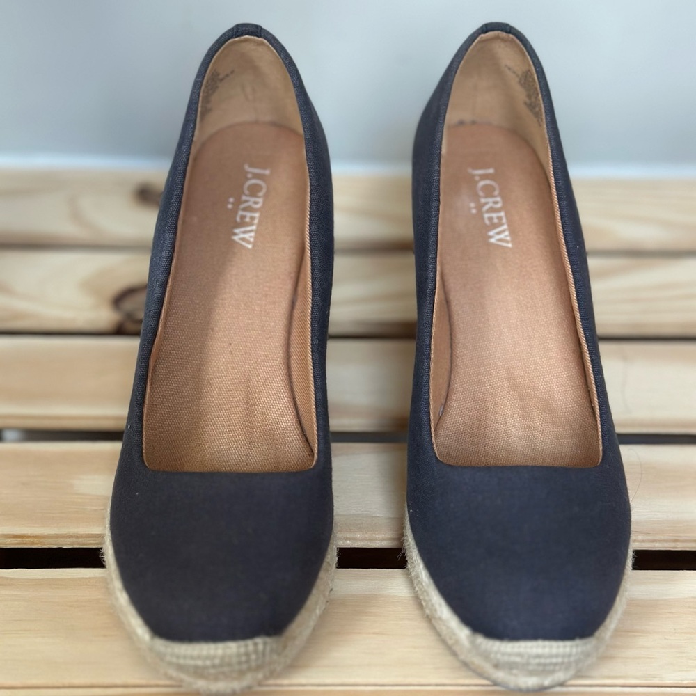 J. Crew navy blue Espadrilles Classic Style
